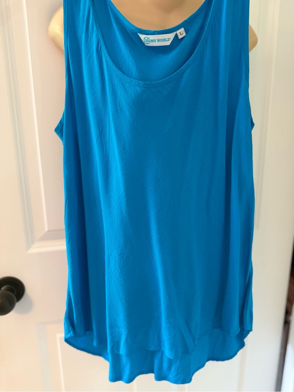 Jams World Bright Teal Scoop Neck Tank Top